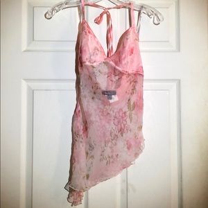 **New like condition** M Bebe Rose pink floral top